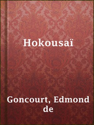 cover image of Hokousaï